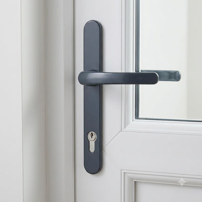 Lever UPVC Multipoint Door Handles - 92mm PZ Sprung 210mm Screw Centres