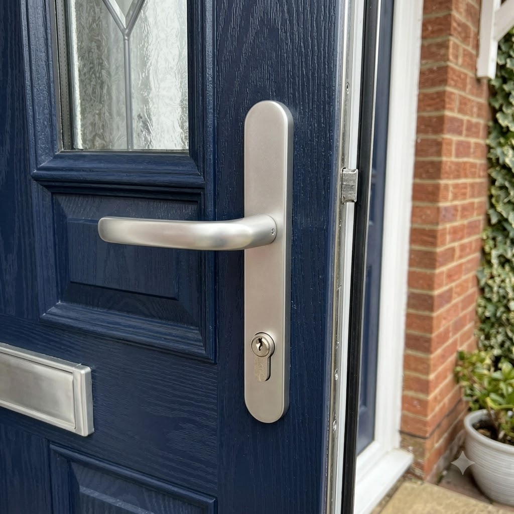 Lever UPVC Multipoint Door Handles - 92mm PZ Sprung 210mm Screw Centres