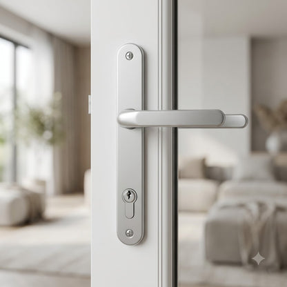 Lever UPVC Multipoint Door Handles - 92mm PZ Sprung 210mm Screw Centres