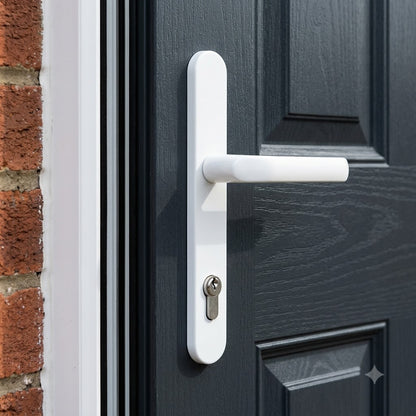 Lever UPVC Multipoint Door Handles - 92mm PZ Sprung 210mm Screw Centres