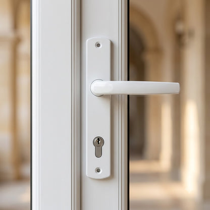 Lever UPVC Multipoint Door Handles - 92mm PZ Sprung 215mm Screw Centres