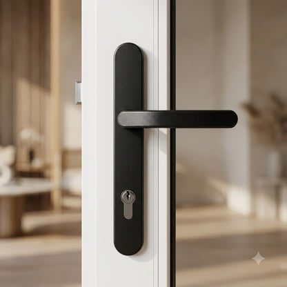Lever UPVC Multipoint Door Handles - 92mm PZ Sprung 215mm Screw Centres