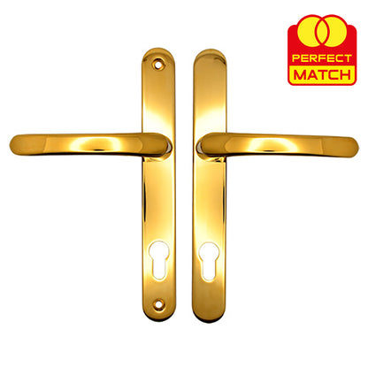 Lever UPVC Multipoint Door Handles - 92mm PZ Sprung 215mm Screw Centres