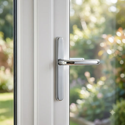 Lever UPVC Multipoint Door Handles - 92mm PZ Sprung 215mm Screw Centres