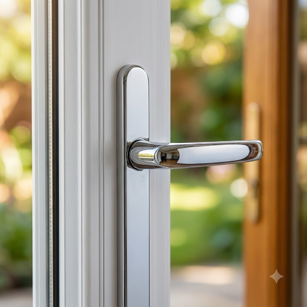 Lever UPVC Multipoint Door Handles - 92mm PZ Sprung 215mm Screw Centres