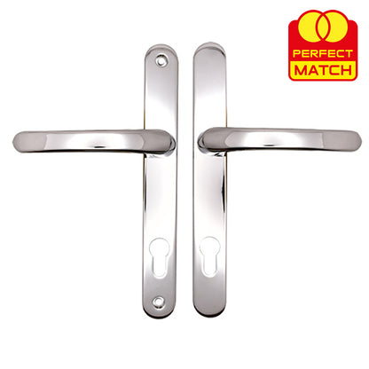 Lever UPVC Multipoint Door Handles - 92mm PZ Sprung 215mm Screw Centres