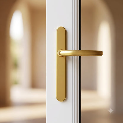 Lever UPVC Multipoint Door Handles - 92mm PZ Sprung 215mm Screw Centres