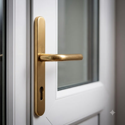 Lever UPVC Multipoint Door Handles - 92mm PZ Sprung 215mm Screw Centres