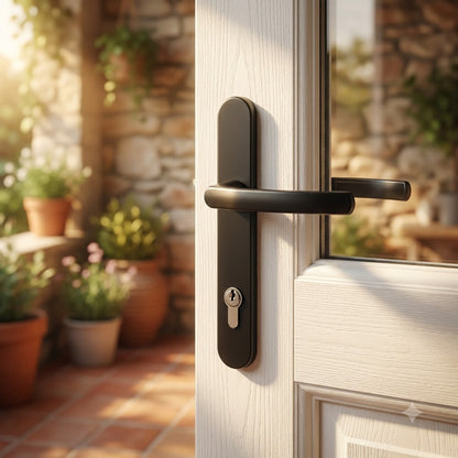 Lever UPVC Multipoint Door Handles - 92mm PZ Sprung 215mm Screw Centres