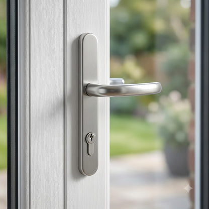 Lever UPVC Multipoint Door Handles - 92mm PZ Sprung 215mm Screw Centres