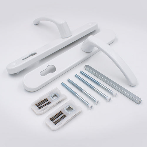 Lever UPVC Multipoint Door Handles - 92mm PZ Sprung 215mm Screw Centres