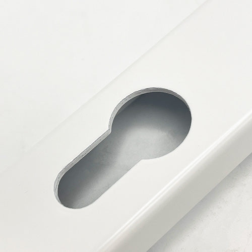 Lever UPVC Multipoint Door Handles - 92mm PZ - Sprung - 203mm Screw Centres - 232mm Backplate