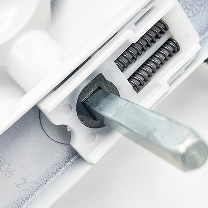 Moveable Pad Offset UPVC Multipoint Door Handles - 92/70mm PZ - Sprung - 203mm Screw Centres
