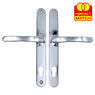 Lever UPVC Multipoint Door Handles - 92mm PZ Sprung 240mm Screw Centres - 270mm Long Backplate