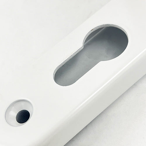 Lever UPVC Multipoint Door Handles - 92mm PZ Sprung 240mm Screw Centres - 270mm Long Backplate