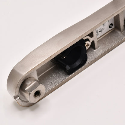 TS007 2 Star Grade 304 Stainless Steel Lever Lever UPVC Multipoint Door Handles - 92mm PZ Sprung 210mm Screw Centres