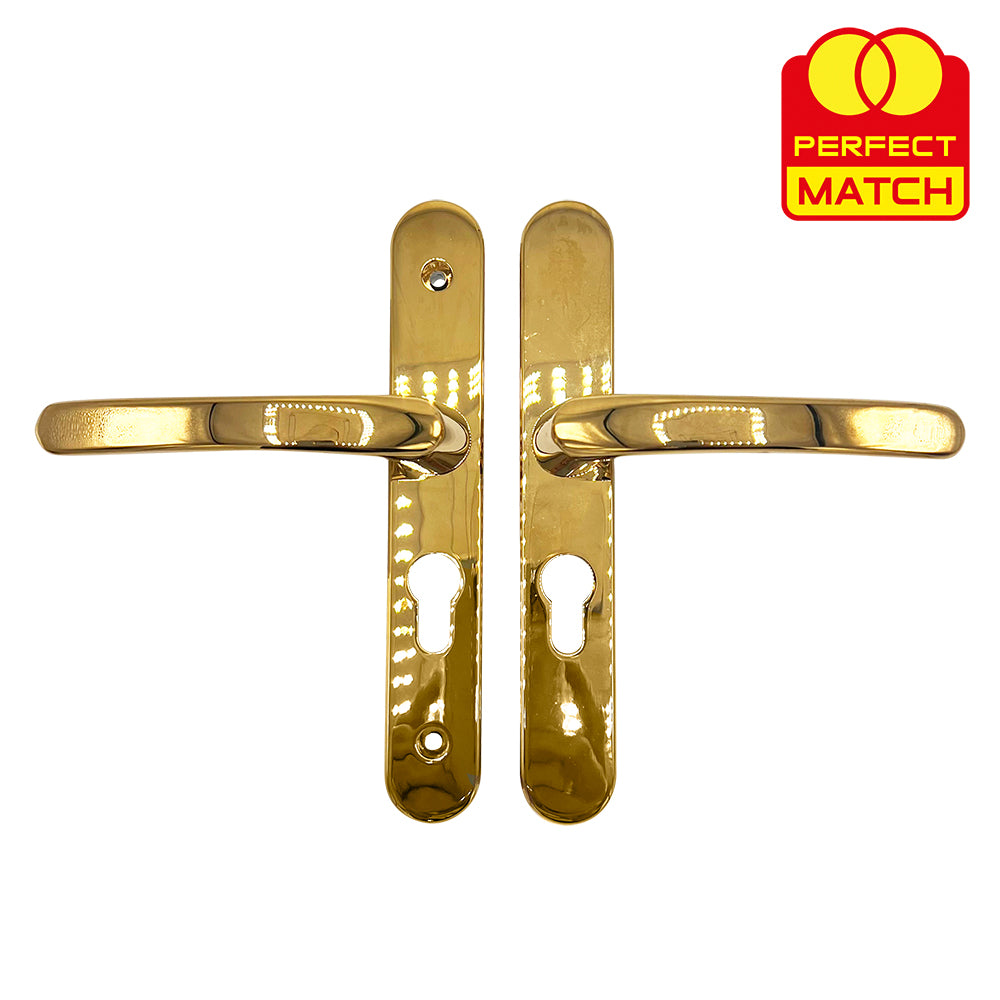 Lever UPVC Multipoint Door Handles - 48mm PZ - Sprung - 160mm Screw Centres