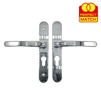 Lever UPVC Multipoint Door Handles - 48mm PZ - Sprung - 160mm Screw Centres