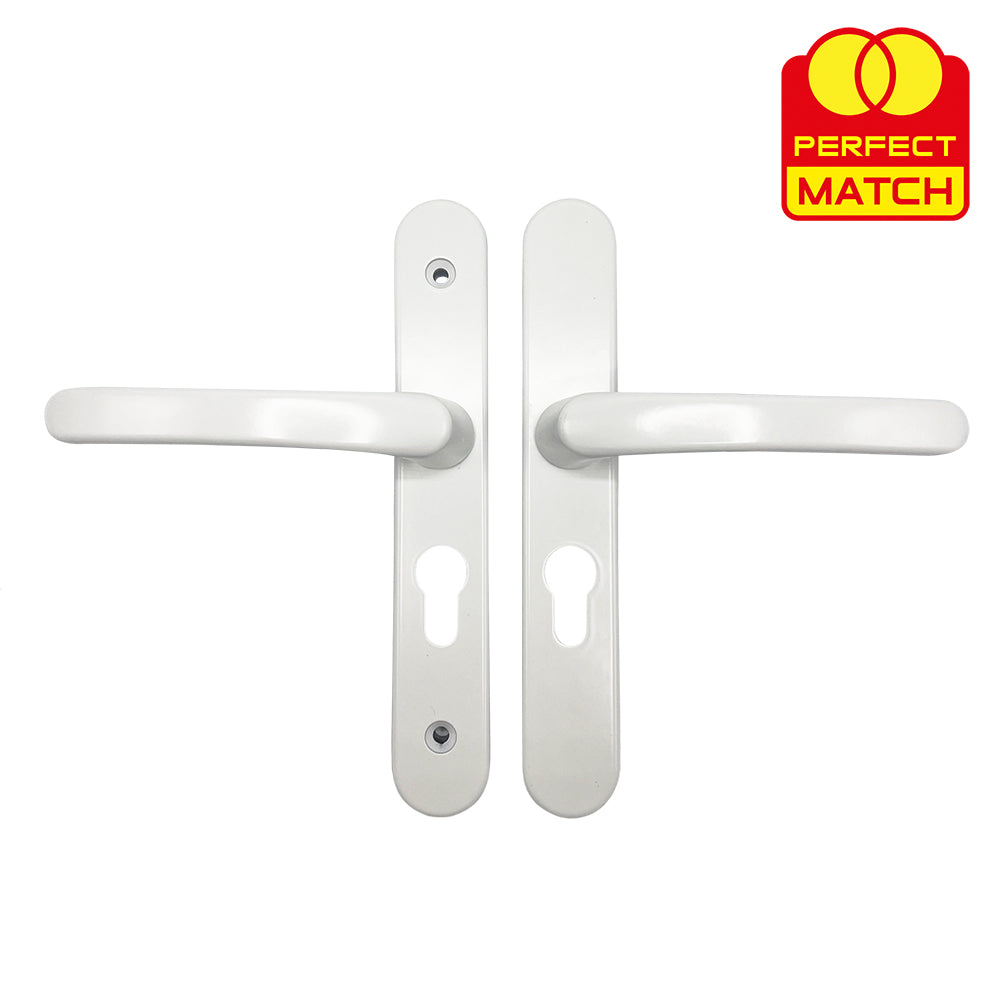 Lever UPVC Multipoint Door Handles - 48mm PZ - Sprung - 160mm Screw Centres