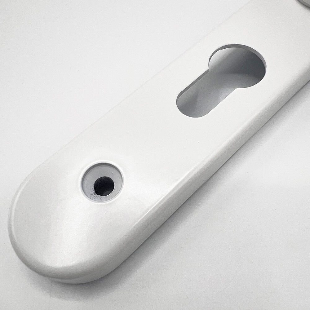 Lever UPVC Multipoint Door Handles - 48mm PZ - Sprung - 160mm Screw Centres