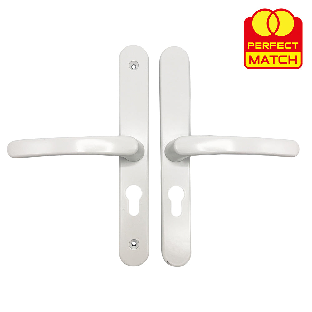 Lever UPVC Multipoint Door Handles - 48mm PZ - Sprung - 200mm Screw Centres