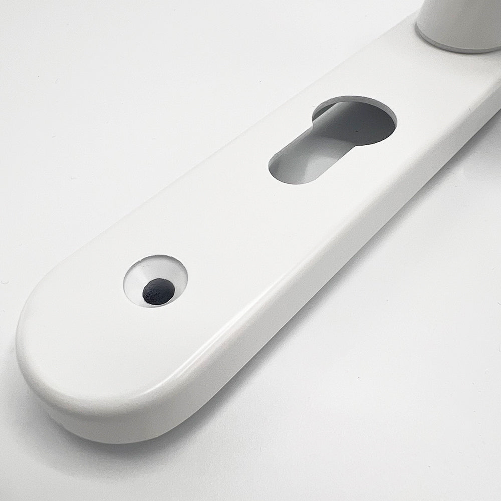 Lever UPVC Multipoint Door Handles - 48mm PZ - Sprung - 200mm Screw Centres