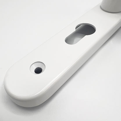 Lever UPVC Multipoint Door Handles - 48mm PZ - Sprung - 200mm Screw Centres