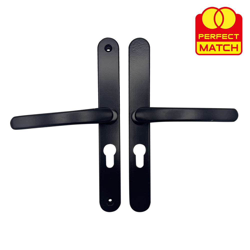 Lever UPVC Multipoint Door Handles - 48mm PZ - Sprung - 215mm Screw Centres