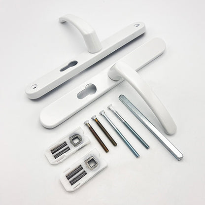 Lever UPVC Multipoint Door Handles - 48mm PZ - Sprung - 215mm Screw Centres