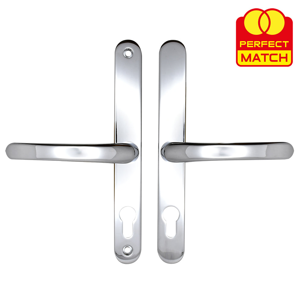 Lever UPVC Multipoint Door Handles - 68mm PZ Sprung 215mm Screw Centres