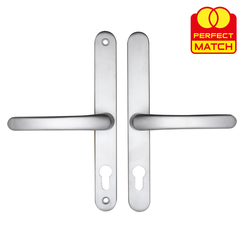 Lever UPVC Multipoint Door Handles - 68mm PZ Sprung 215mm Screw Centres
