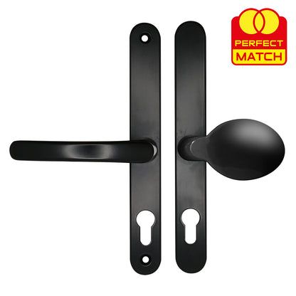 Moveable Pad UPVC Multipoint Door Handles - 68mm PZ Sprung 215mm Screw Centres