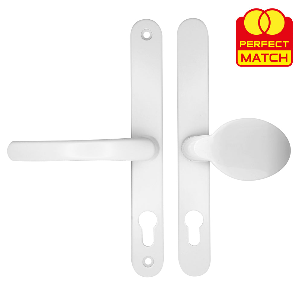 Moveable Pad UPVC Multipoint Door Handles - 68mm PZ Sprung 215mm Screw Centres