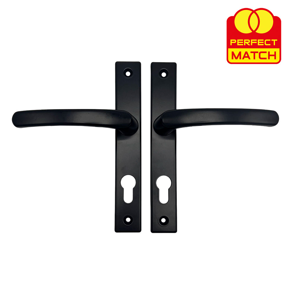 Lever UPVC Multipoint Door Handles - 70mm PZ - Sprung - 180mm Screw Centres - 7mm Follower