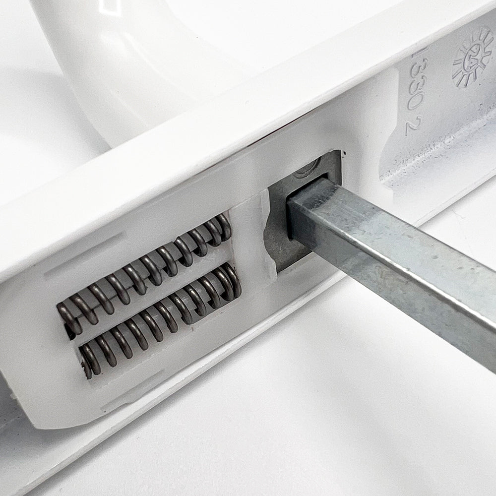 Lever UPVC Multipoint Door Handles - 70mm PZ - Sprung - 180mm Screw Centres - 7mm Follower