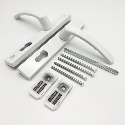 Lever UPVC Multipoint Door Handles - 70mm PZ - Sprung - 180mm Screw Centres - 7mm Follower