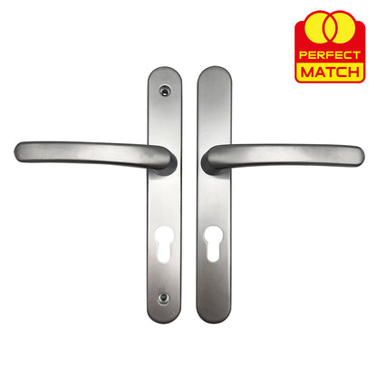 Lever UPVC Multipoint Door Handles - 70mm PZ - Sprung - 200mm Screw Centres - 7mm Follower