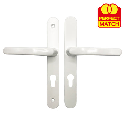 Lever UPVC Multipoint Door Handles - 70mm PZ - Sprung - 200mm Screw Centres - 7mm Follower