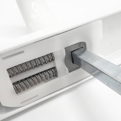 Lever UPVC Multipoint Door Handles - 70mm PZ - Sprung - 200mm Screw Centres - 7mm Follower