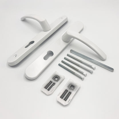 Lever UPVC Multipoint Door Handles - 70mm PZ - Sprung - 200mm Screw Centres - 7mm Follower