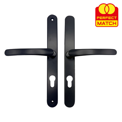 Lever UPVC Multipoint Door Handles - 70mm PZ - Sprung - 240mm Screw Centres
