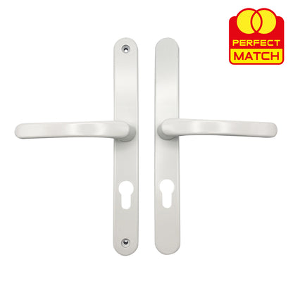Lever UPVC Multipoint Door Handles - 70mm PZ - Sprung - 240mm Screw Centres