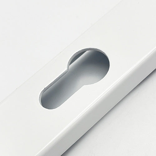 Moveable Pad Offset UPVC Multipoint Door Handles - 70/92mm PZ - Sprung - 215mm Screw Centres