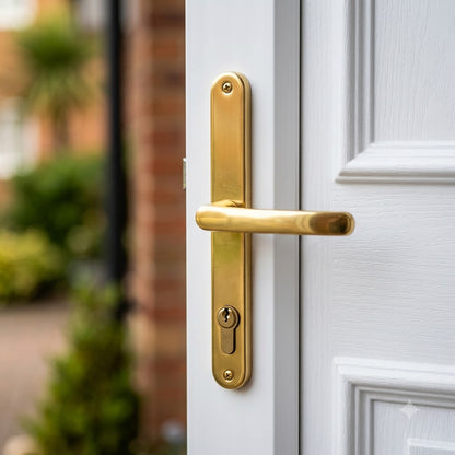 Lever UPVC Multipoint Door Handles - 70mm PZ Sprung 215mm Screw Centres