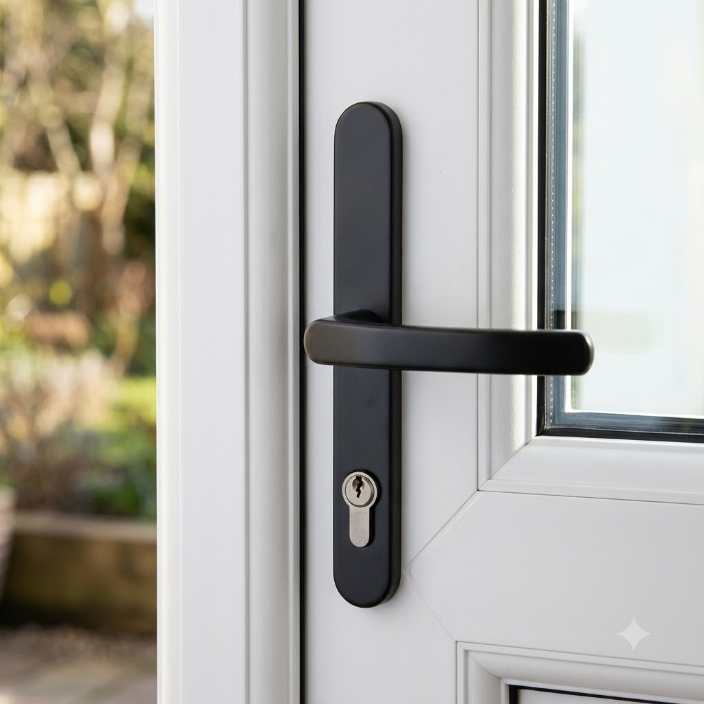Lever UPVC Multipoint Door Handles - 70mm PZ Sprung 215mm Screw Centres