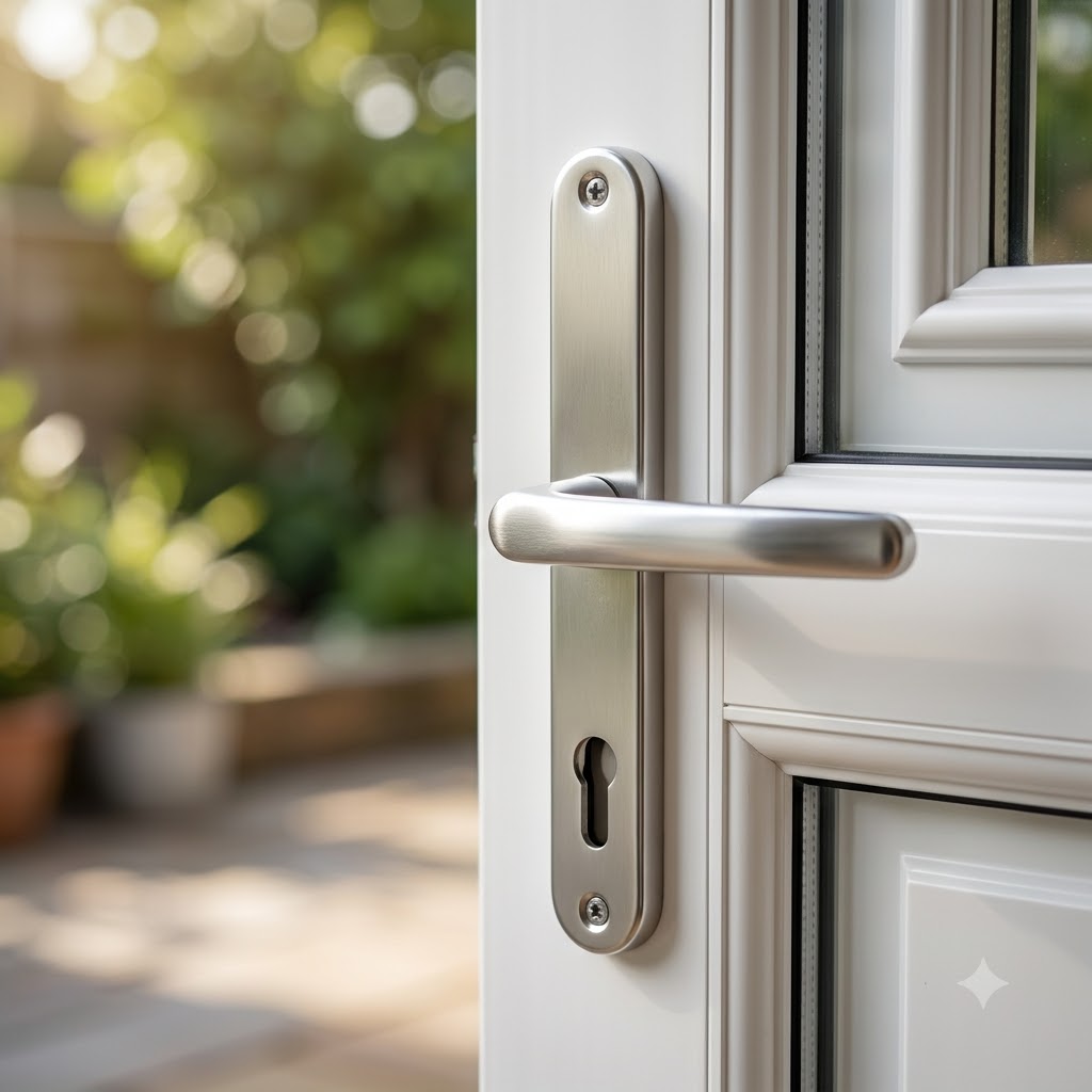 Lever UPVC Multipoint Door Handles - 70mm PZ Sprung 215mm Screw Centres