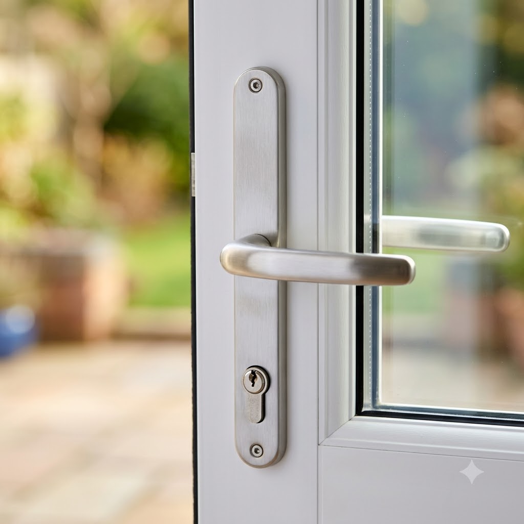 Lever UPVC Multipoint Door Handles - 70mm PZ Sprung 215mm Screw Centres