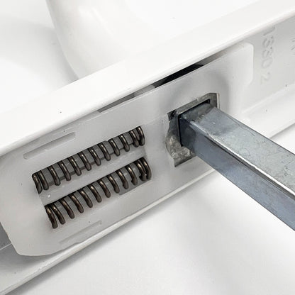 Lever UPVC Multipoint Door Handles - 72mm PZ - Sprung - 180mm Screw Centres