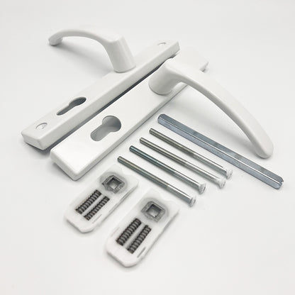 Lever UPVC Multipoint Door Handles - 72mm PZ - Sprung - 180mm Screw Centres