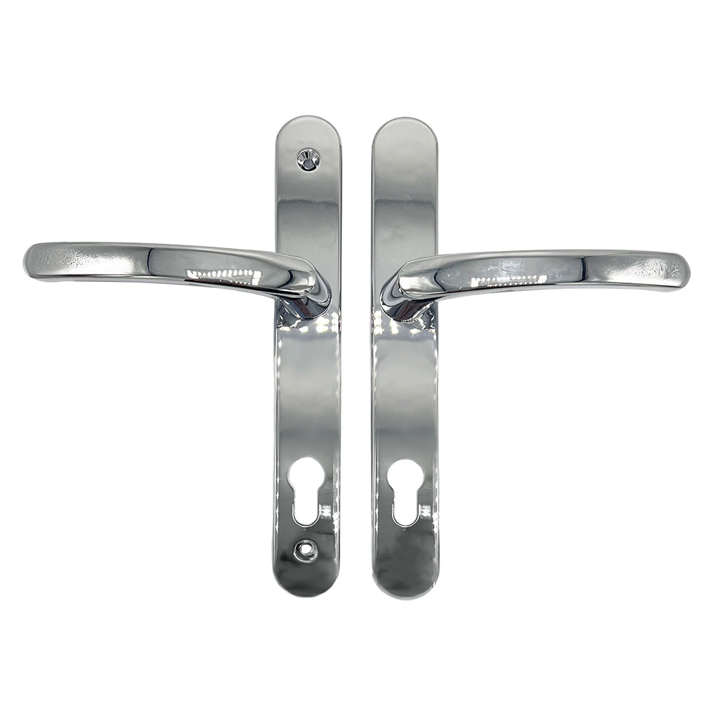 Lever UPVC Multipoint Door Handles - 92mm PZ - Sprung - 200mm Screw Centres